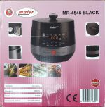 پلوپز 5 لیتری مایر مدل MR-4545 BLACK - تصویر 3