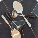 کفگیر و ملاقه طرح ماربل