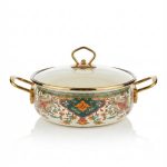ماهیتابه لعابی طرح دار وارداتی سایز 20