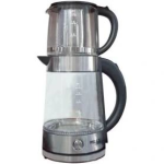 چای ساز مکسی مدل TM-2GL ظرفیت۲ لیتر با کتری شیشه‌ای