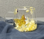 لیوان دوجداره پیرکس پروانه ای