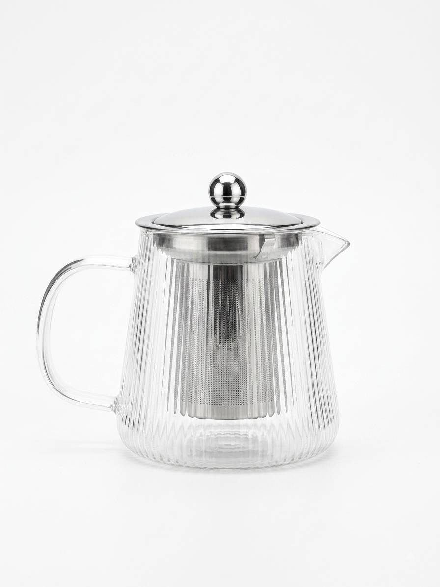 1786864479434 قوری پیرکس طرح راه راه - تصویر 1