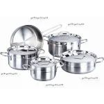 سرویس قابلمه 9 پارچه استیل کرکماز مدل Alfa کد A1660 - تصویر 2