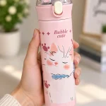 تراول ماگ (قمقمه) 500ml استیل طرح دار برند HSCUP