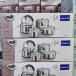 سرویس قابلمه 9 پارچه استیل کرکماز مدل Alfa کد A1660
